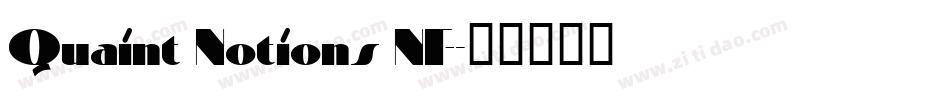 Quaint Notions NF字体转换